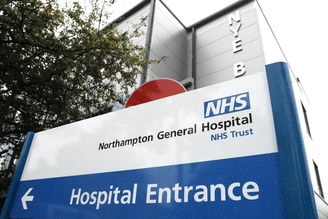 Workers at Northampton General Hospital joined the campaign for an early pay rise