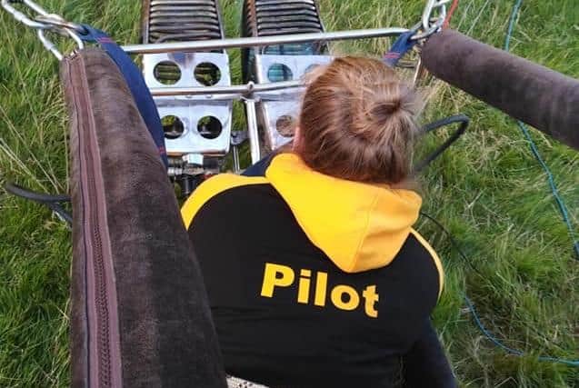 The 17-year-old is believed to be one of the youngest hot air balloon pilots in the UK.
