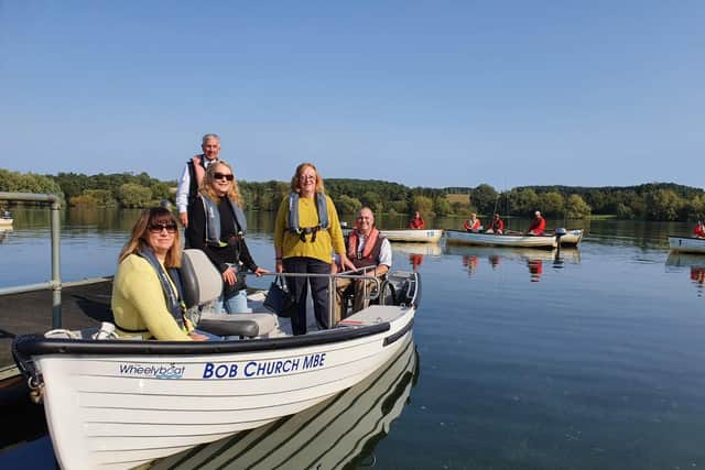 The 'Bob Church MBE' Wheelyboat will let disabled anglers independently fish on Pitsford Reservoir.