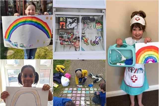 Thousands of Northampton's children helped brighten up the town during the lockdown with window art.