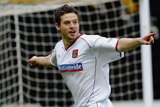 A youthful Marc Richards was on target in 2004.