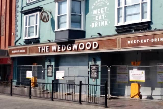 The Wedgwood is currently closed and boarded up.