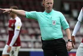 Referee Alan Young had both sets of players up in arms over some of his decision-making during Saturday's game.