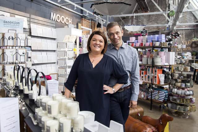 The owners of Mooch, Rachel and Paul Roberts, pictured in their Bell of Northampton store. Pictures by Kirsty Edmonds.