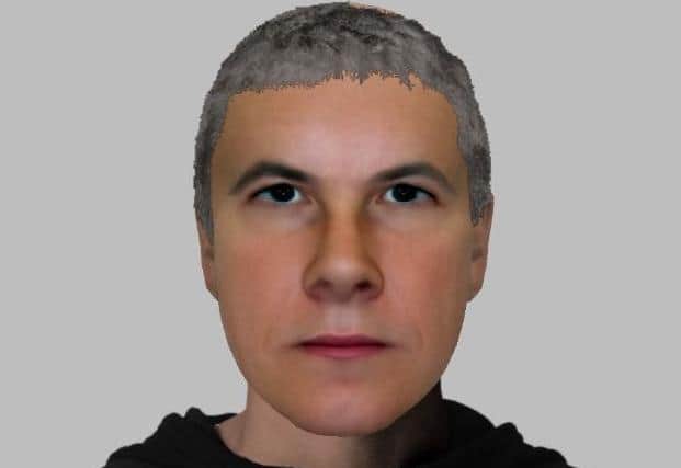 Police issued this E-fit of one of the suspects back in February