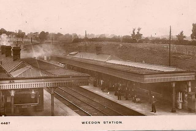 How Weedon Bec railway station used to look before it was demolished. Photo: Wikimedia Commons