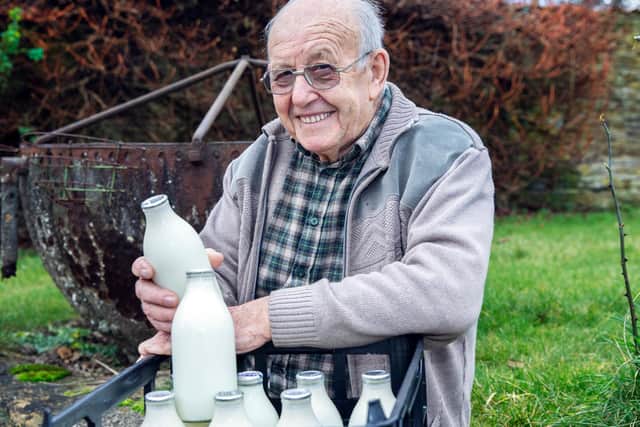 Tony, 85, (pictured in January this year) has been a face well known and loved in Holcot for 70 years. Picture by Kirsty Edmonds.