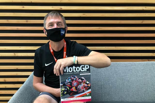 Andy with his new book.