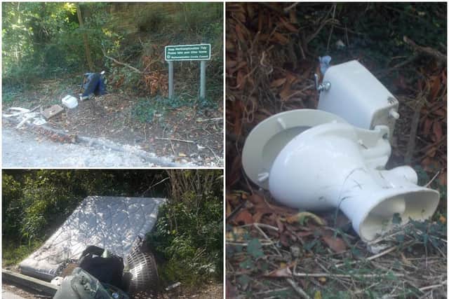 Fly-tipping in a lay-by on the A4500 westbound in Upton, pictured on September 19 by John Wright