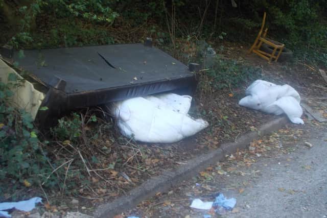 Fly-tipping in a lay-by on the A4500 westbound in Upton, pictured on September 19 by John Wright