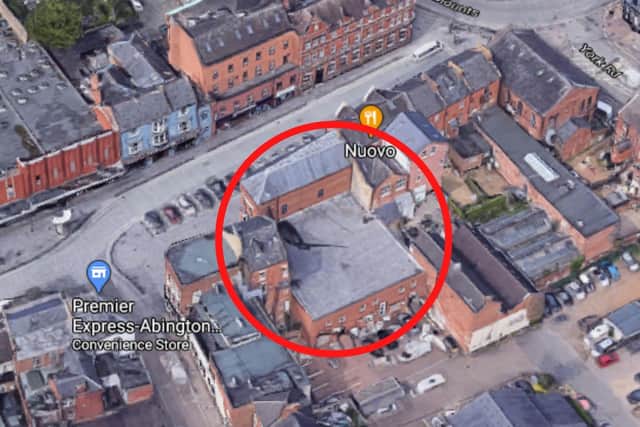 The site is opposite the Wedgwood pub near BBC Radio Northampton.