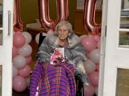 The 100-year-old received 400 cards.