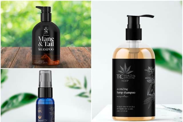A selection of the TRC Hemp products made at Towcester Racecourse