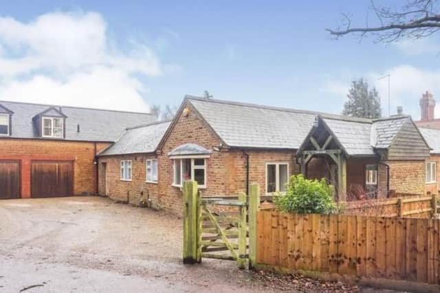 The barn conversion is situated in Overstone Park, Northampton.