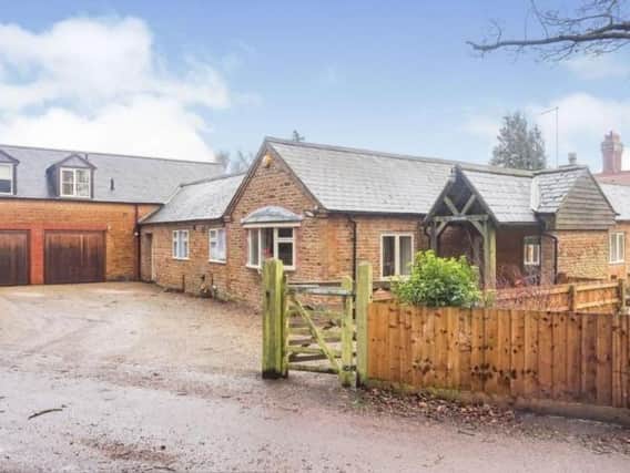 The barn conversion is situated in Overstone Park, Northampton.
