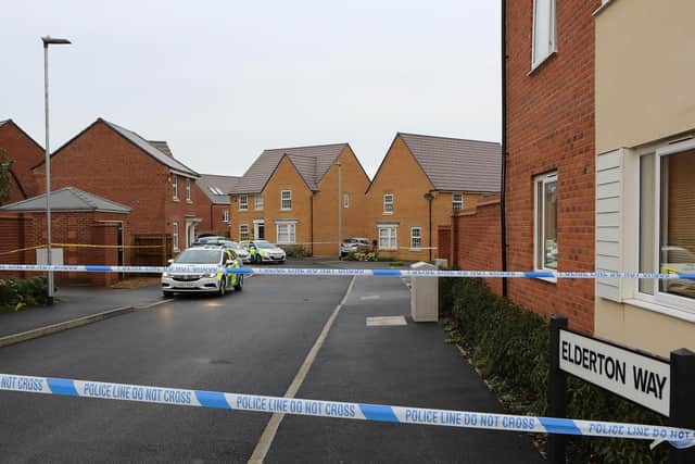 The crime scene last year. Credit: SWNS