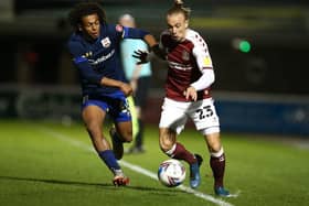 Joseph Mills on the attack for the Cobblers in their win over Southampton Under-21s (Pictures: Pete Norton)