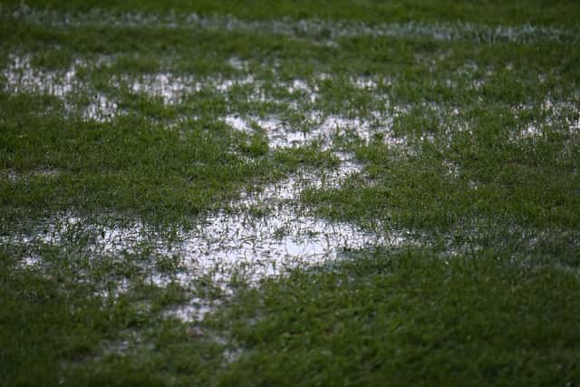 The kick-off to the Cobblers' match against Southampton Under-21s was delayed by 15 minutes due to waterlogging