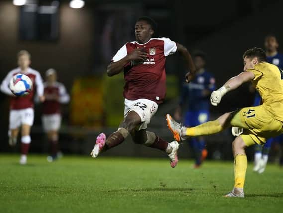 Benny Ashey-Seal scored his first two goals in a Cobblers shirt (Picture: Pete Norton)