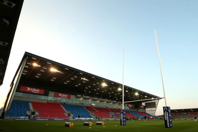 The next competitive game at the AJ Bell Stadium will be between Saints and Sale