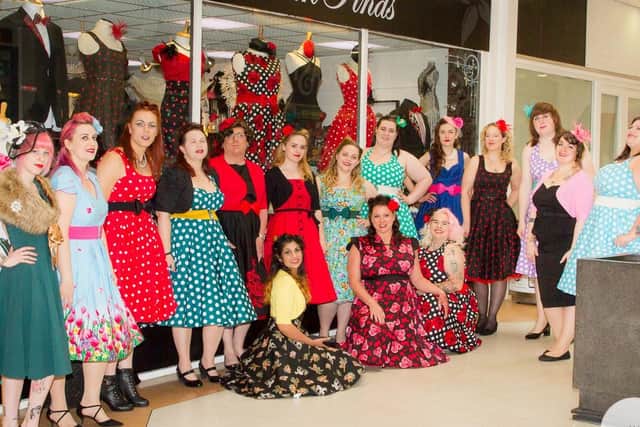 Bohemian Finds during Northampton Pride 2019. Inclusiveness is very important to them and, on that day, they hosted a fashion show in Market Square.