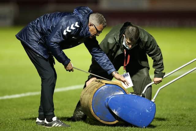 The PTS pitch could have a bearing on Saturday's derby.