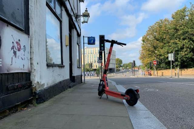 E-scooters are now in operation in Northampton