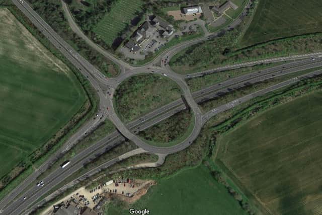 Monday's crash happened at Junction 7 on the A14 where it rejoins the A43
