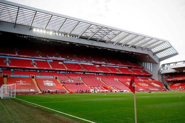 Anfield - the home of Liverpool FC