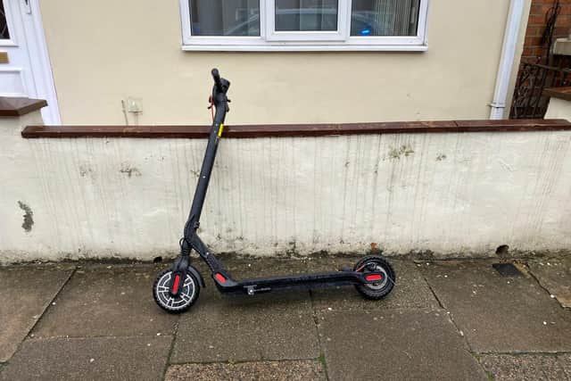 Northamptonshire Police seized this scooter today (October 12) from the offender.