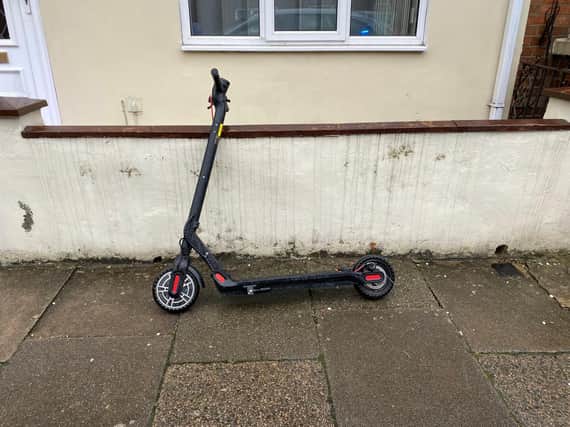 Northamptonshire Police seized this scooter today (October 12) from the offender.