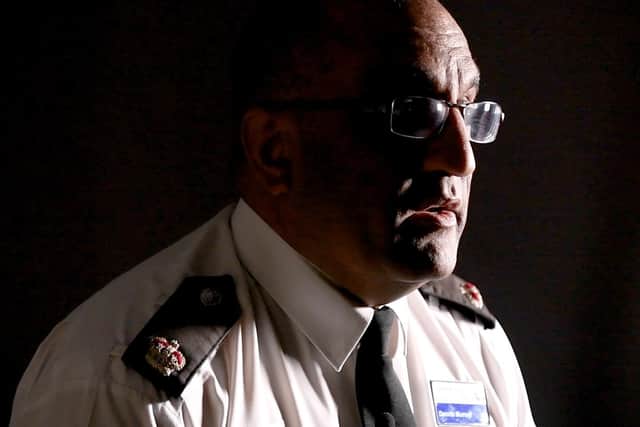 Supt Murray was thrown to the floor after being suspected of kidnapping his own son