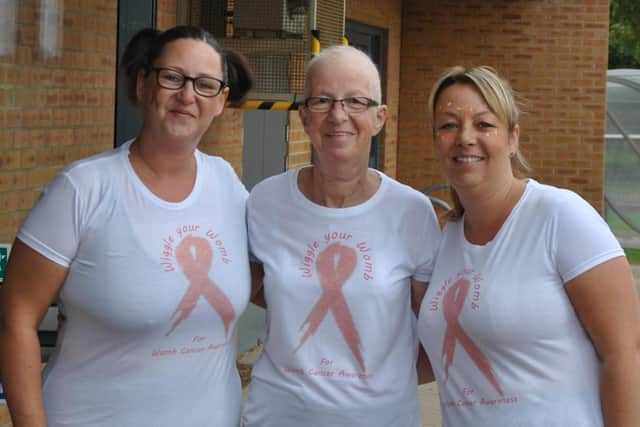 Vicky, mum and sister Sarah Shapcott pictured together last month at the clubbercise charity event.