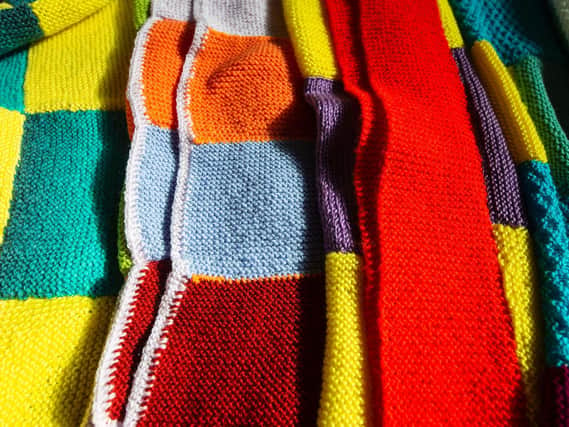 The blankets have been made with love for charities in the town.