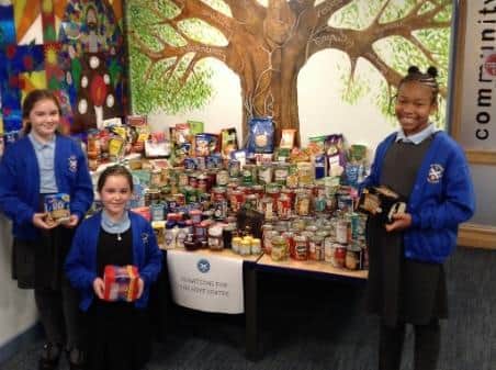 Just some of the good that have been donated by St Andrew's children and their families.