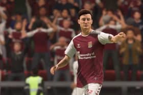 Cobblers player Scott Pollock from the FIFA video game