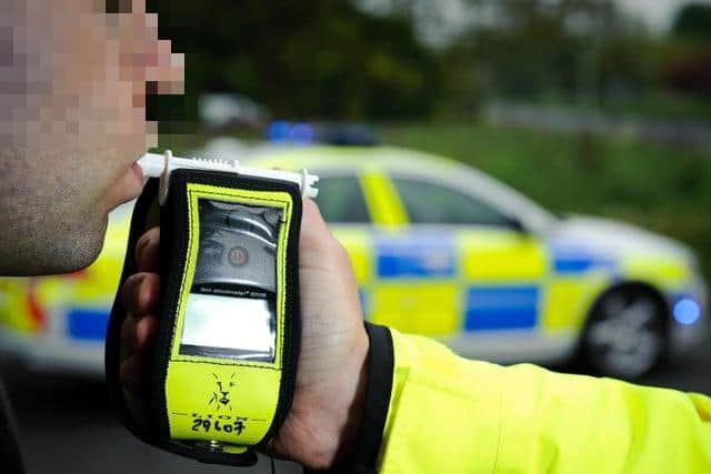 A van driver is suspected of being nearly five times over the limit after being stopped in Northampton