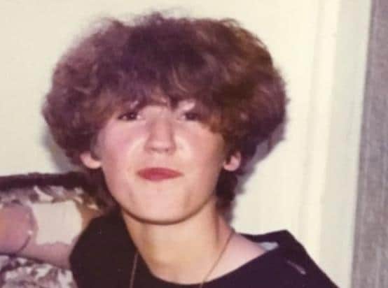 Sarah's mum, Lorraine, pictured back in the 1980s.