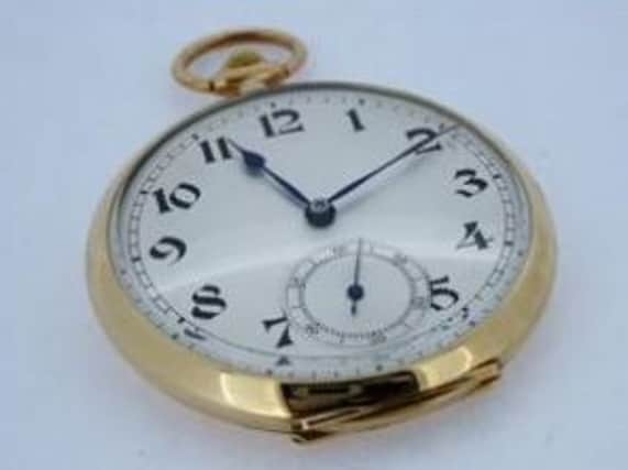 This pocket watch, worth £500, was stolen from the 78 Derngate museum in Northampton between Friday October 16 and Saturday October 17.