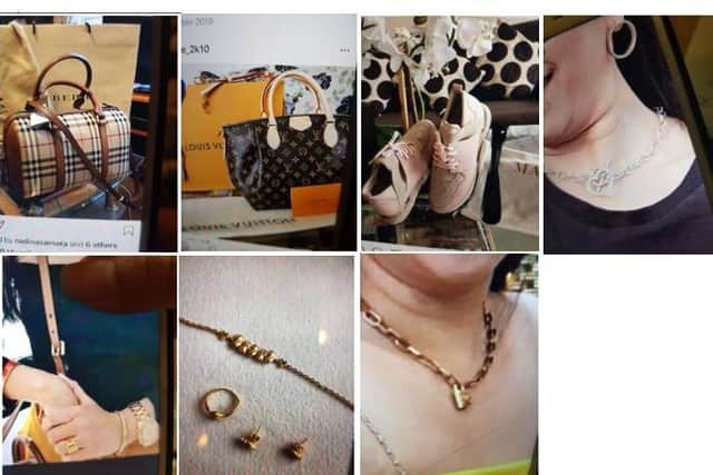 Some of the stolen items