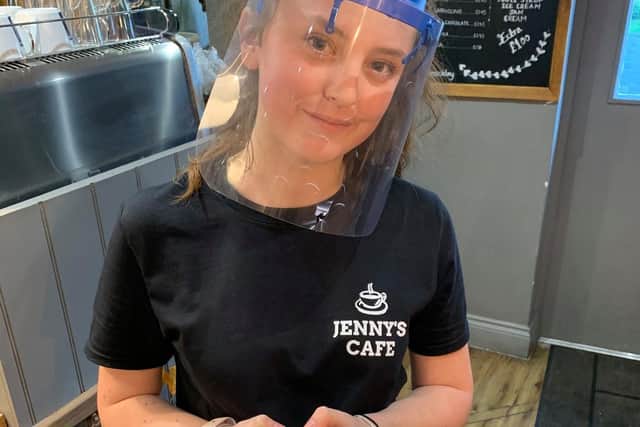 Francesca Gilgil who owns Jenny's Cafe. She hopes to feed as many eligible children as possible