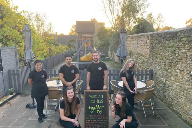 The Jenny's Cafe team which will be serving up lunches to eligible children this half term
