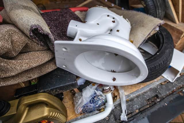 "We just wanted to do a good thing." But it turns out there are rules around clearing away flytipping.