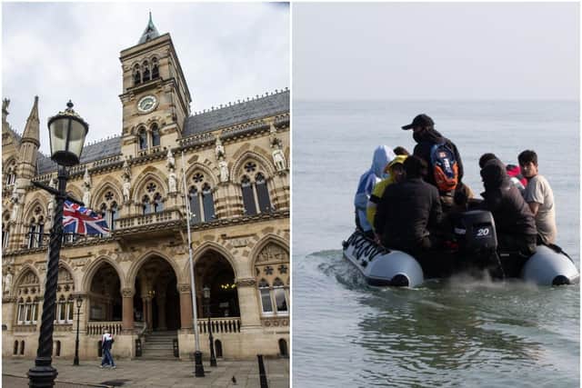 A campaign has been launched to have Northampton accredited as a Town of Sanctuary. Right hand image by Luke Dray, GettyImages.