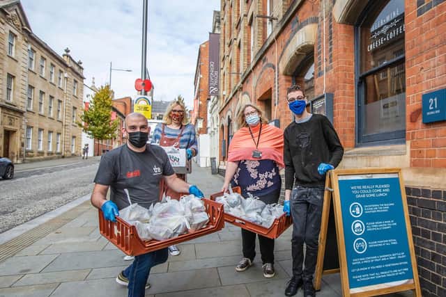 Pictured left-to right: Tom Hewer, Megan Lucas, Jo Gordon and Tom Kirby.