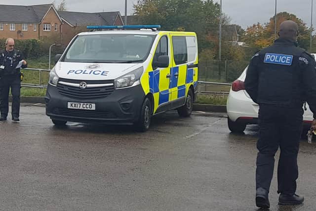 The vehicle, which was found to be uninsured, was seized by Northamptonshire Police after driving dangerously in the Kings Heath area.