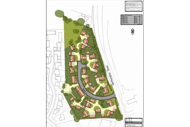 An illustrative layout of how the site would have looked had it been approved.