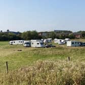 Travellers set up an encampment at Pineham Lock in August before leaving last month.