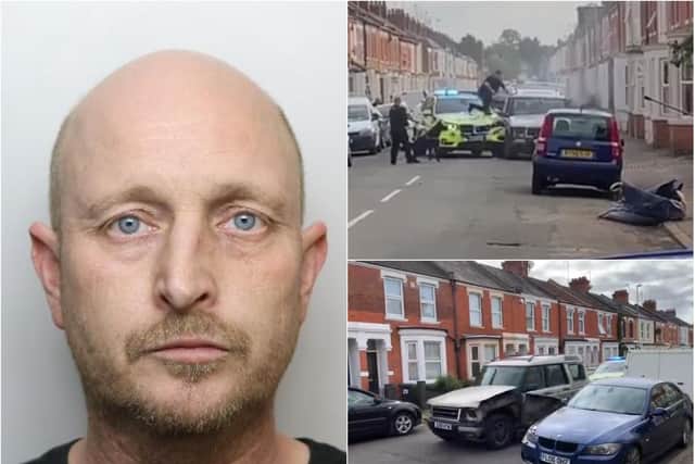 William Parker led police on a high speed chase across Northampton.