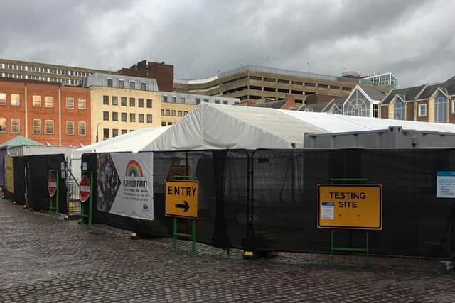 The Market Walk testing centre will be replaced by one at the University of Northampton.
